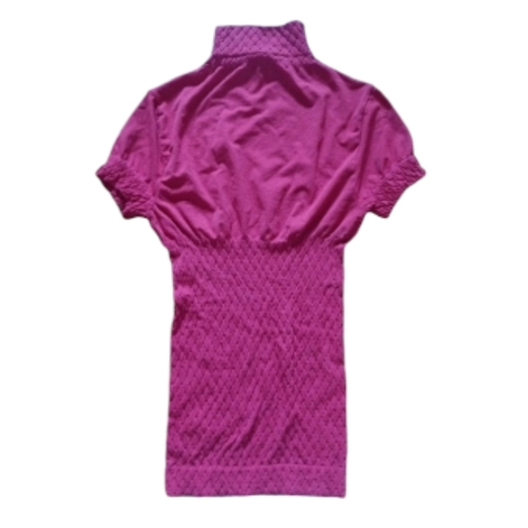 Arden B Short Sleeve Red Turtle neck Shirt - Picture 1 of 4